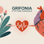 griffonia et rythme cardiaque illustration plante et cœur