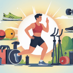 idee cadeau pour un sportif illustration dynamique avec equipements