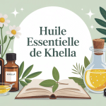 illustration khella huile essentielle flacon ombelles prudence