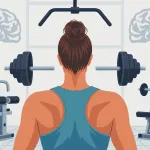 machine pour le dos, illustration stylisée de différents appareils musculation et ergonomie