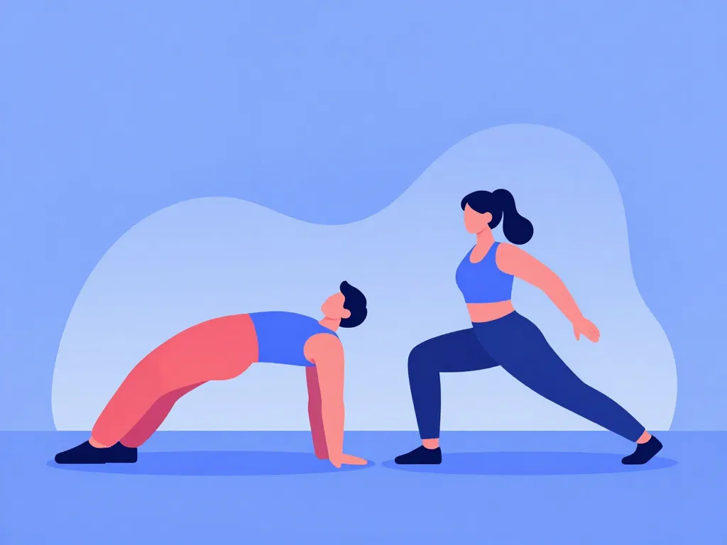 personnages réalisant exercices pour muscle de la hanche