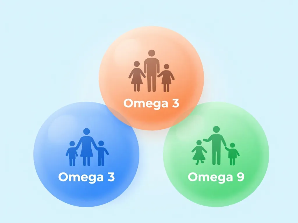 Omega omega 3 6 9 schéma familles acides gras