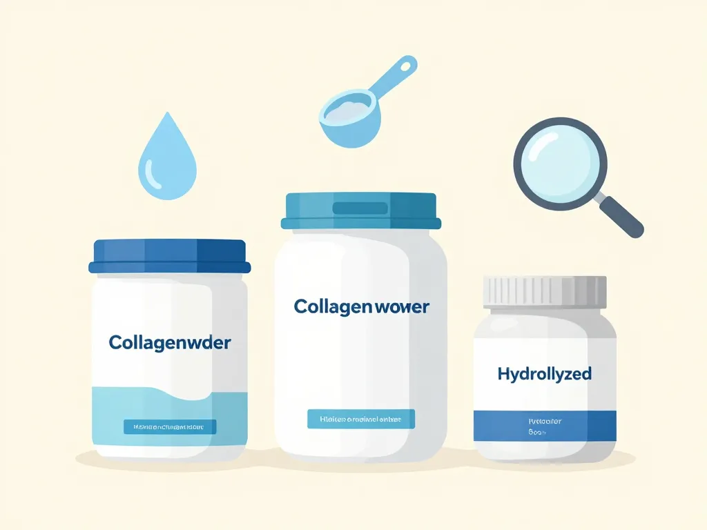 Illustration choix collagen powder with vitamin c critères pureté dosage