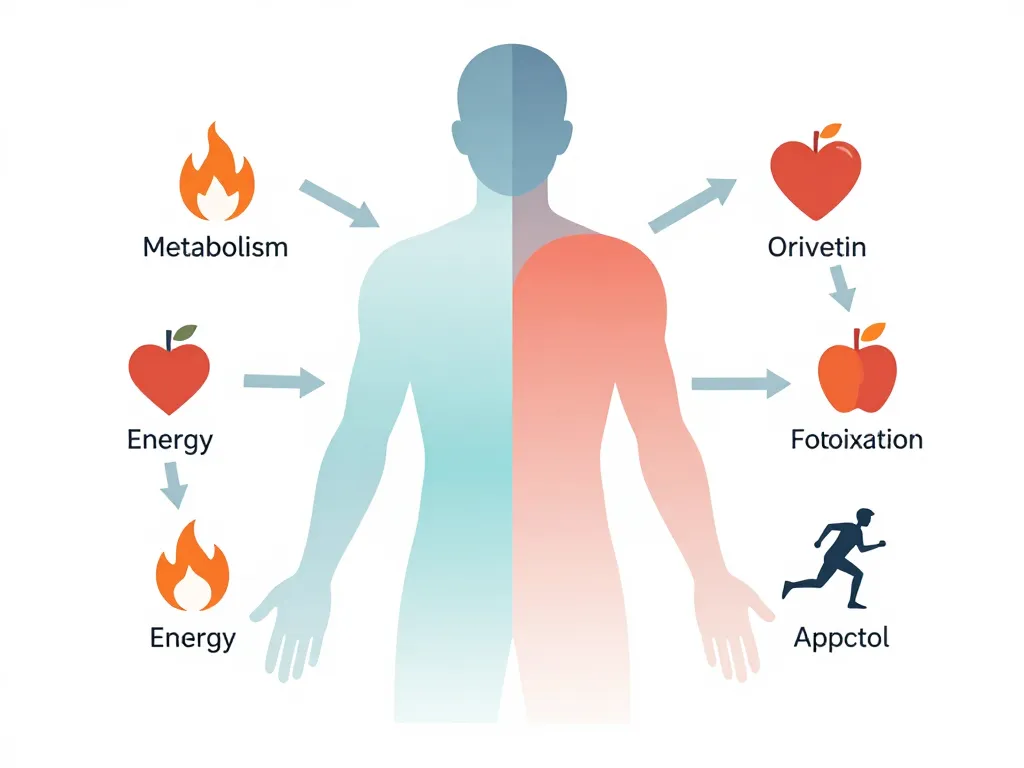 schema complement alimentaire pour bruler les graisses metabolisme et oxydation