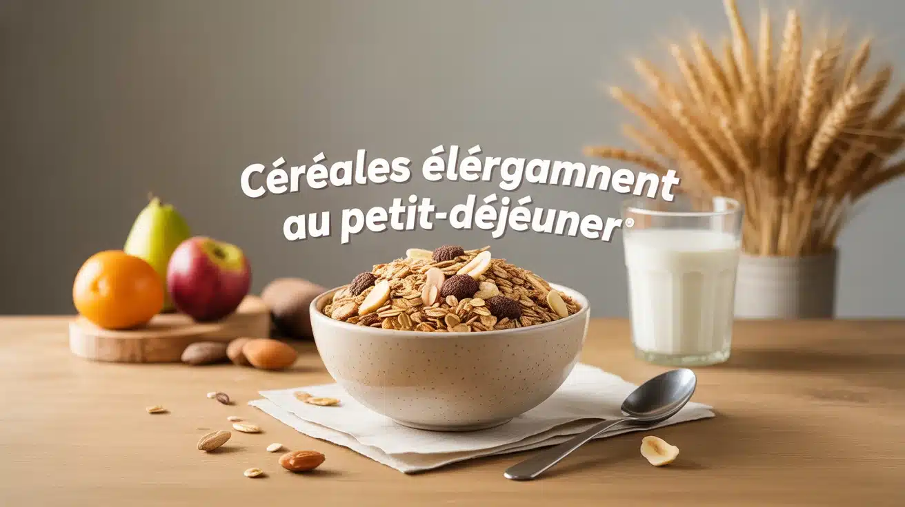 cereales completes au petit dejeuner bol granola fruits