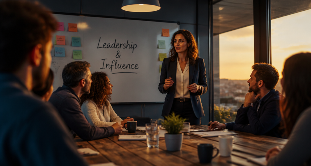 citation leadership tableau blanc salle de réunion
