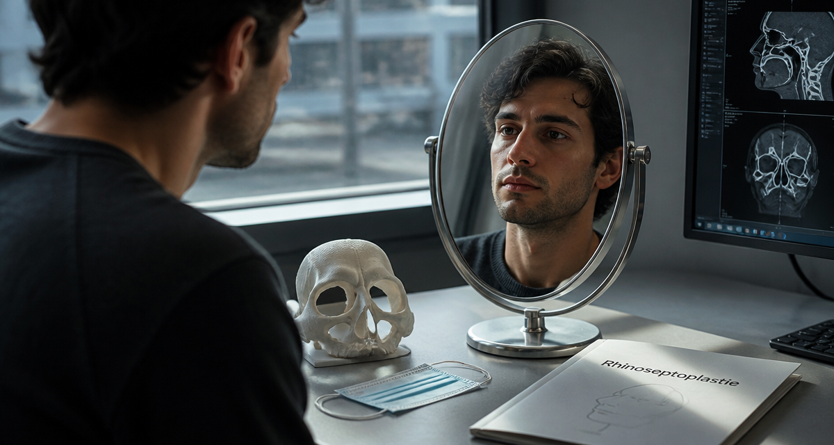 deviation cloison nasale avant apres patient scanner
