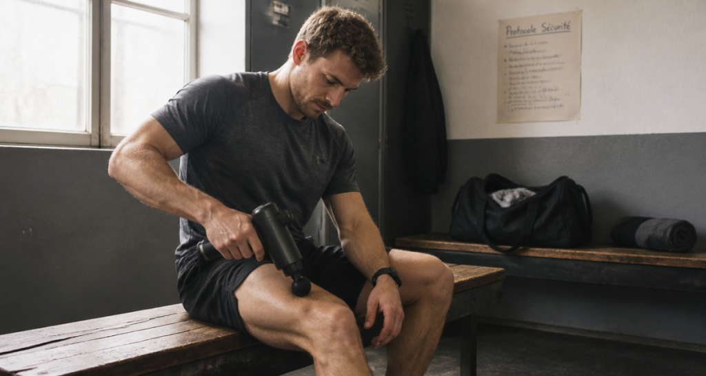 pistolet massage avis kiné sportif vestiaire