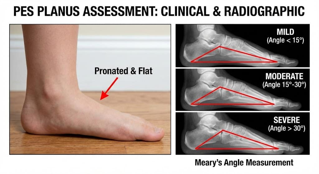 הערכת זווית Meary ו-Calcaneal Pitch בצילום רנטגן תחת נשיאת משקל