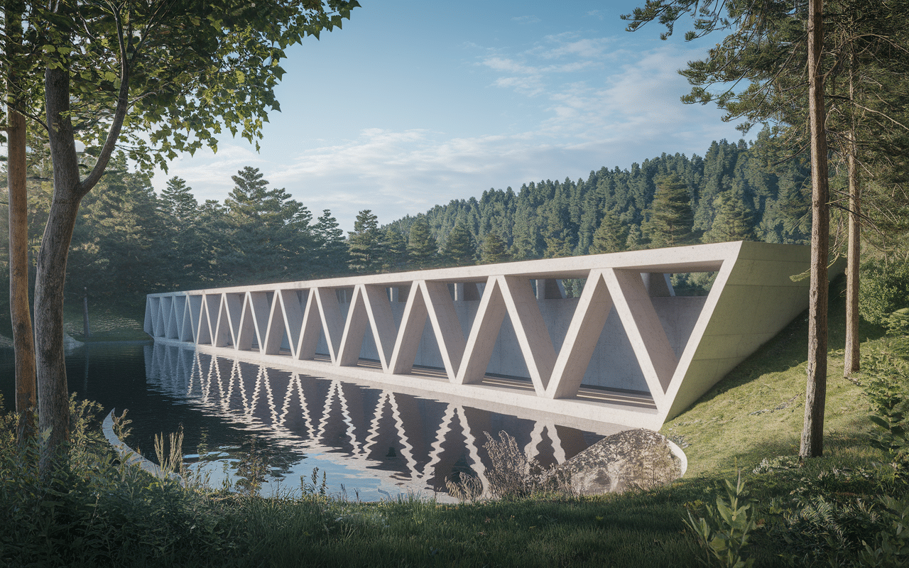 Structure du barrage de la Verne et intégration écologique