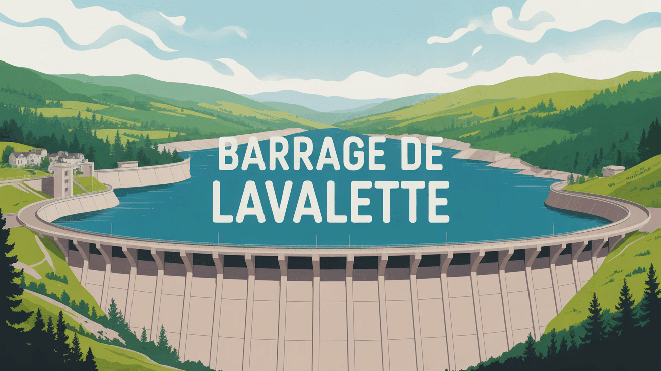Panorama du barrage de Lavalette et du lac