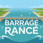 barrage de rance estuaire vue aerienne