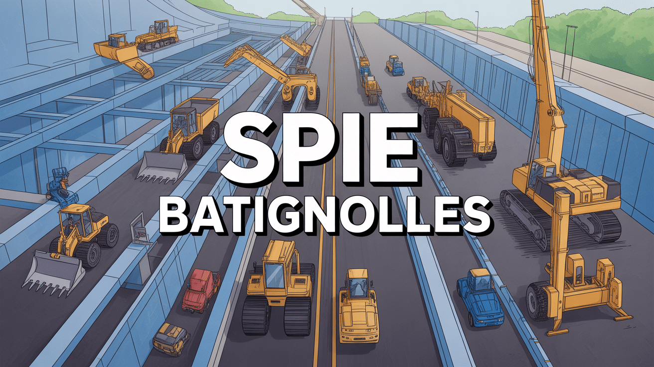 Spie Batignolles génie civil vue aérienne chantier infrastructure