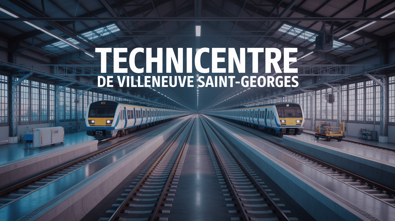 Vue technicentre villeneuve saint georges centre maintenance ferroviaire