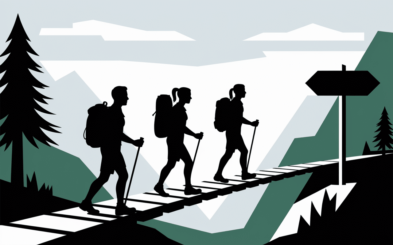 Randonnée accès au viaduc de Coquilleau en vallée