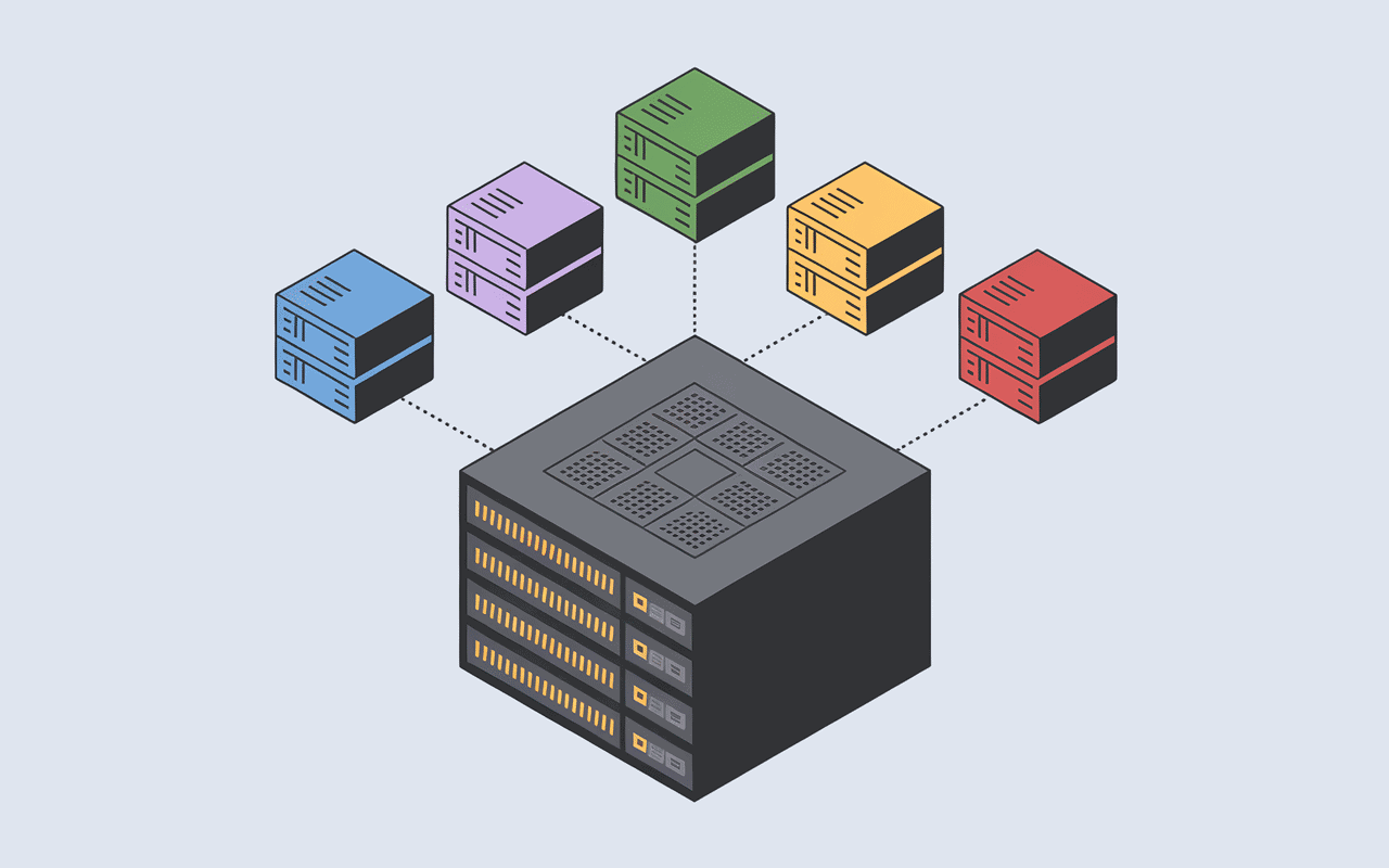 schéma hyperv serveur avec machines virtuelles