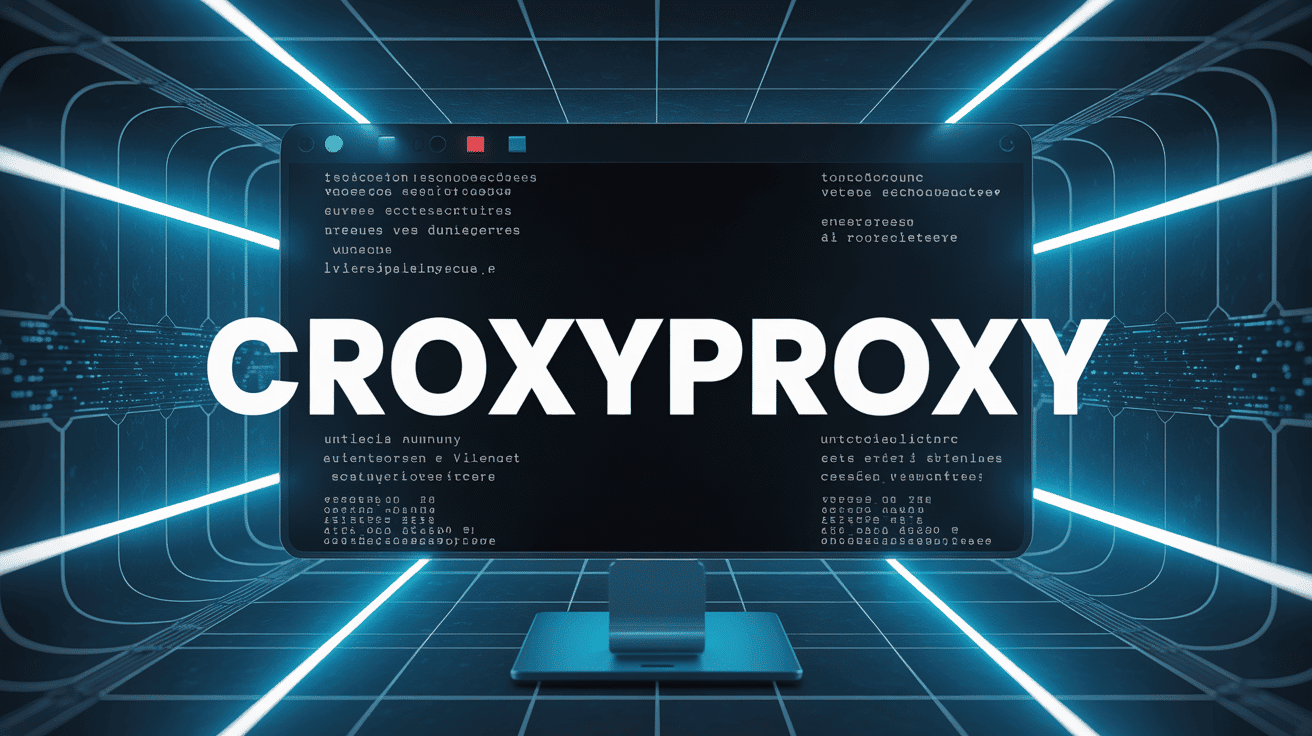 Illustration écran ordinateur navigation sécurisée CroxyProxy