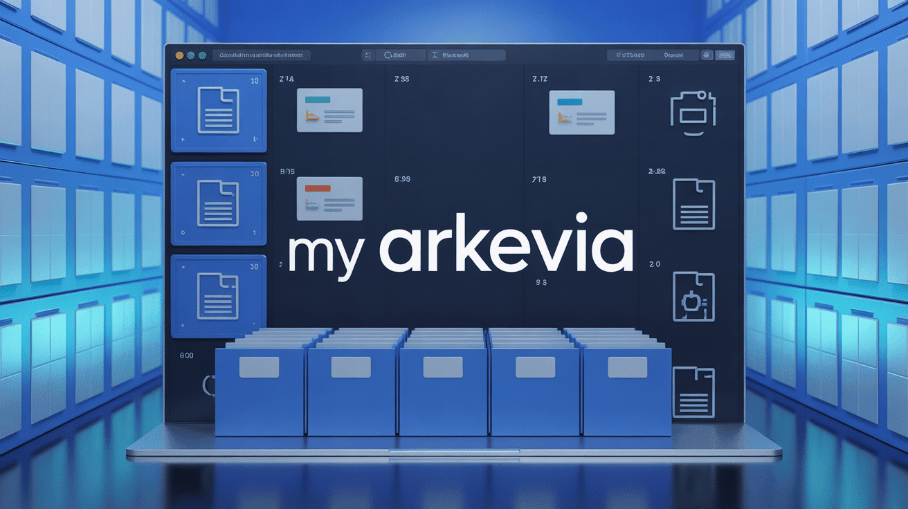 Interface moderne My Arkevia coffre fort digital