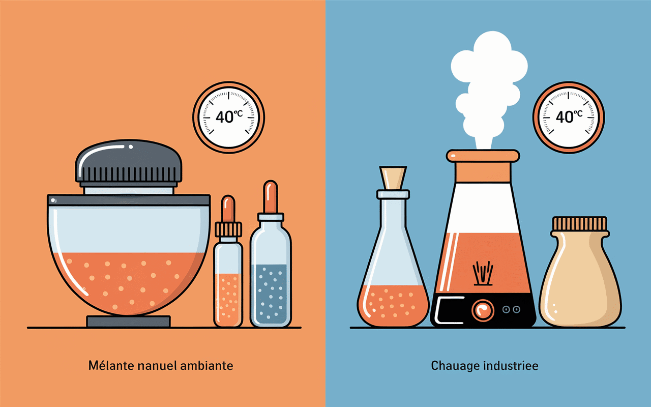 comparaison des méthodes de saponification à froid et à chaud