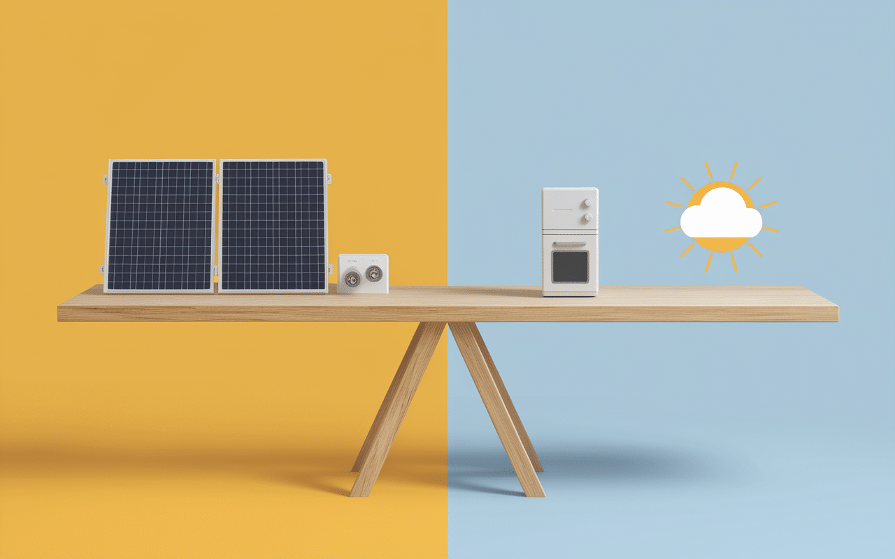 Balance avantages inconvénients panneau solaire à brancher sur prise 220v avis