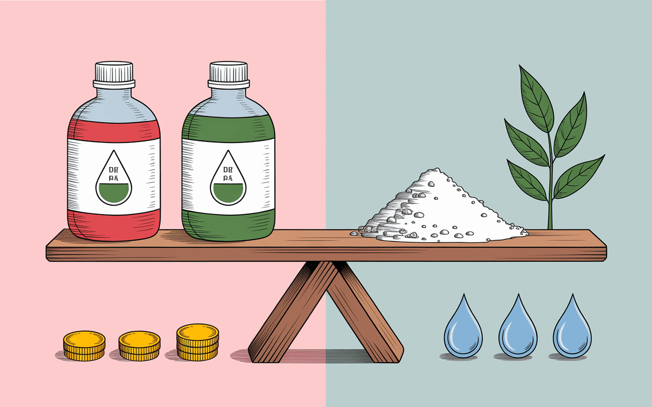 Comparaison lessive maison naturelle vs lessive industrielle chimiques