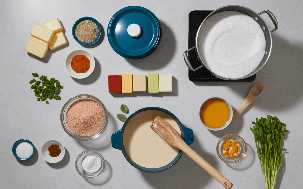 Préparation lessive maison avec savon de Marseille et bicarbonate en cuisine