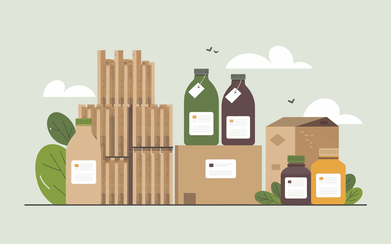 Illustration solutions innovantes conformite ppwr emballages recyclables recharge