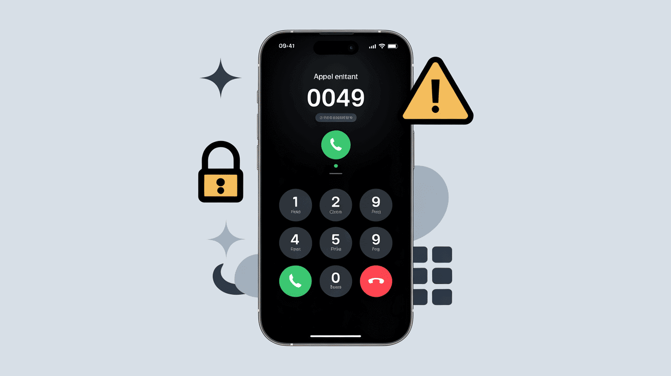 0049 indicatif de quel pays appel entrant smartphone securite