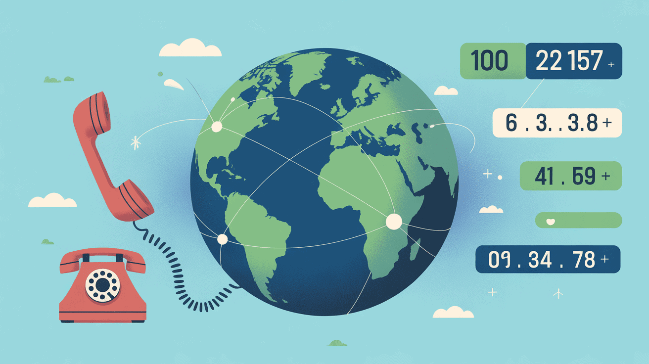 00971 indicatif de quel pays globe et codes téléphoniques