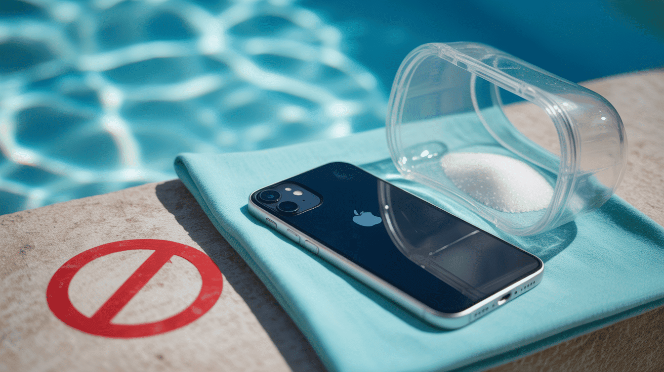 iphone 14 waterproof ou pas près de piscine protection