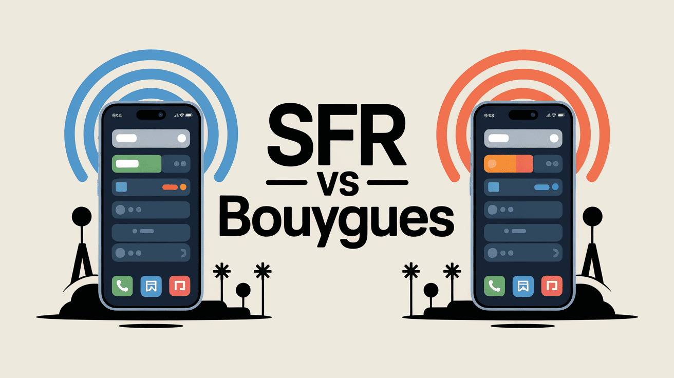 sfr ou bouygues signal réseau smartphones