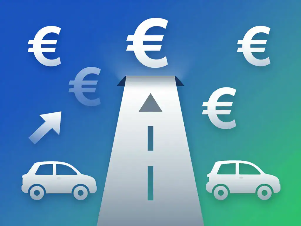 chauffeur vtc salaire icônes euro et voitures progression