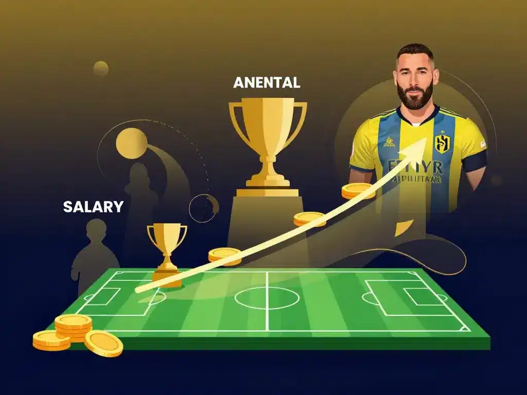 karim benzema salaire décomposition arabie saoudite
