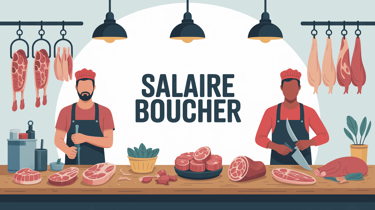 salaire boucher boucherie scènes professionnelles