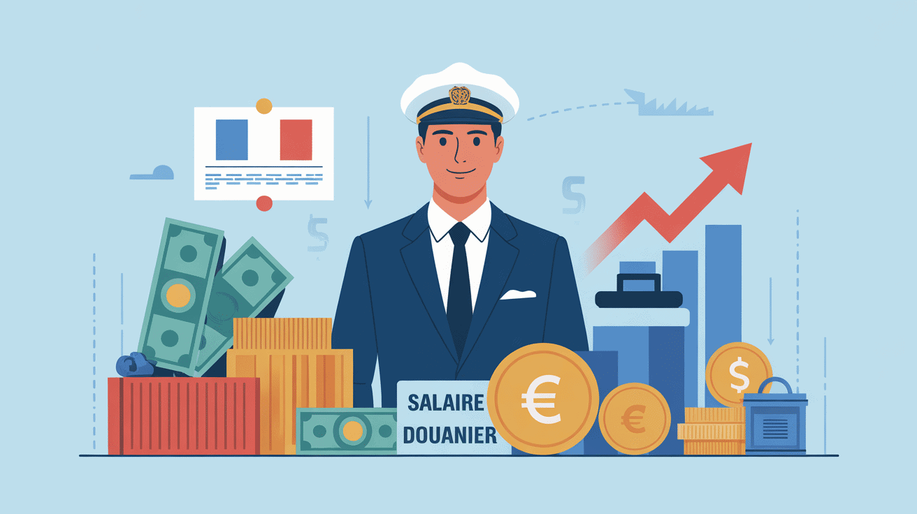illustration salaire douanier agent France