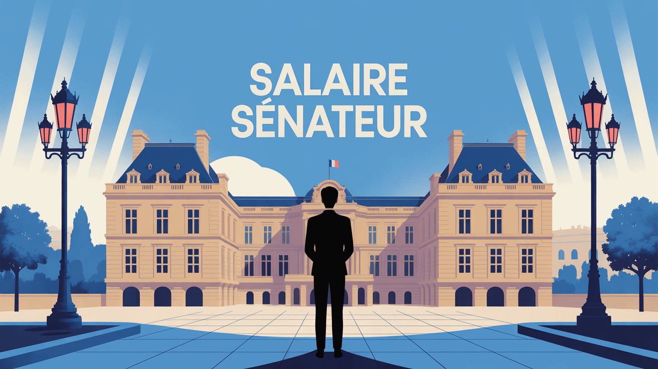 salaire senateur France modern vector illustration