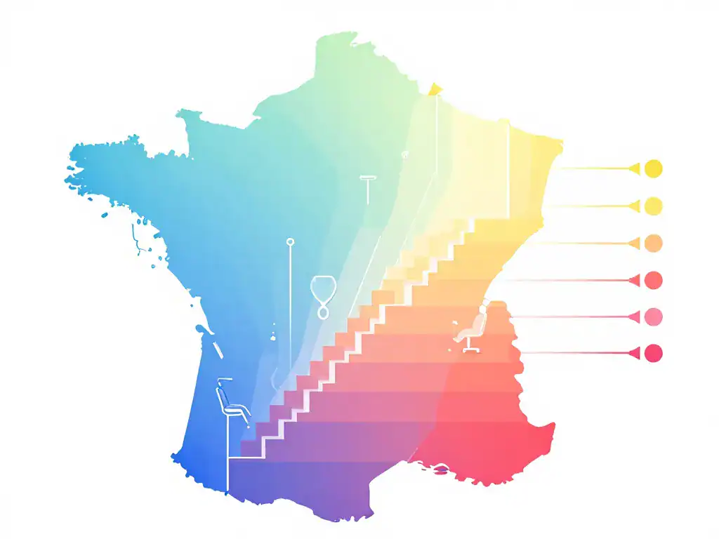 métaphore visuelle salaire dentiste différents niveaux