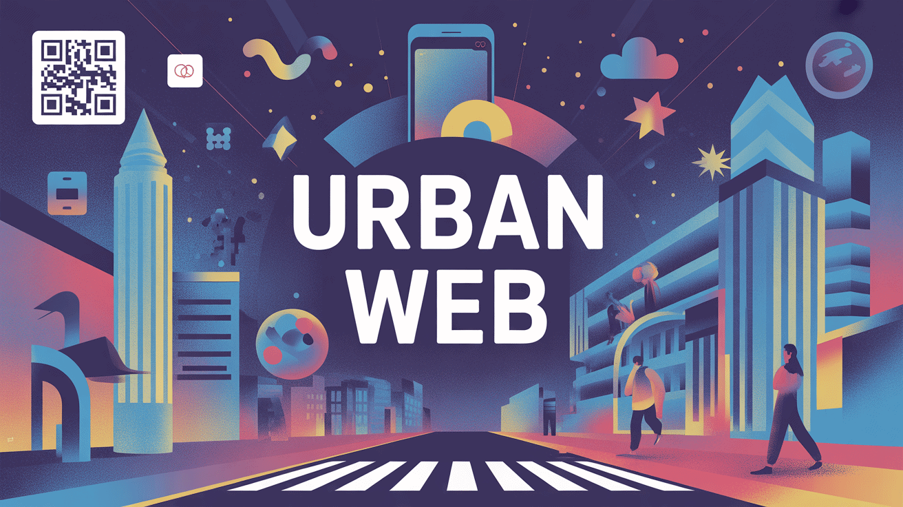 urban web illustration de connexion digital ville