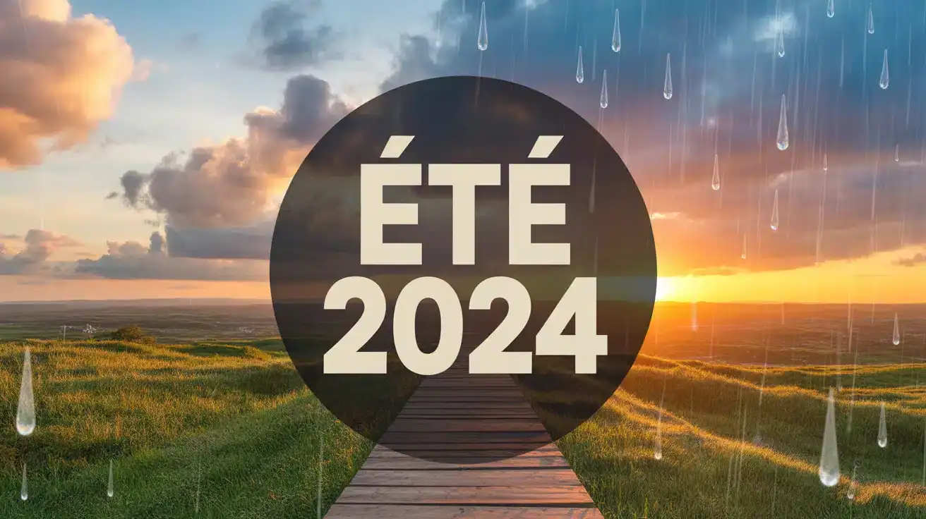 paysage été 2024 avec soleil et pluie contrastés