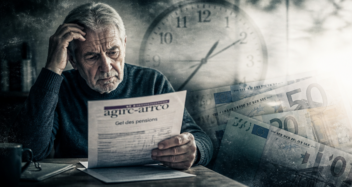 agirc arrco gel pensions retraité lisant relevé