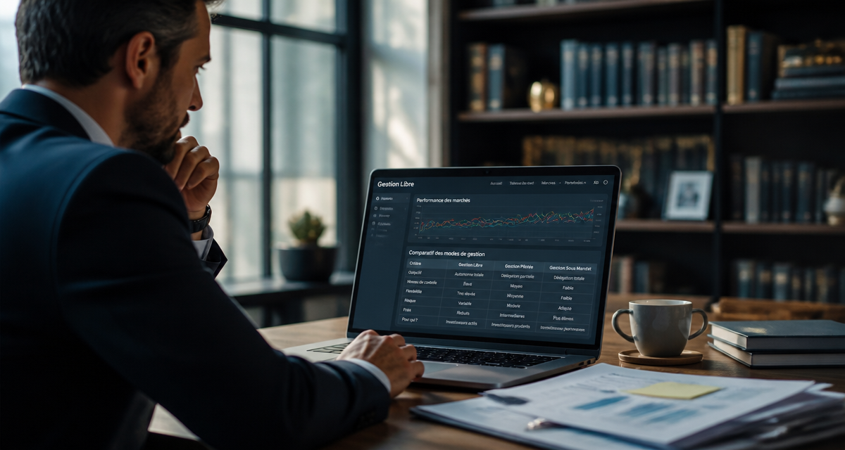assurance vie gestion libre investisseur écran graphiques