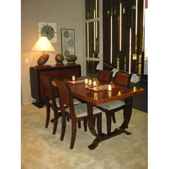 French Dining Table with Curved Legs, Medium - Retro