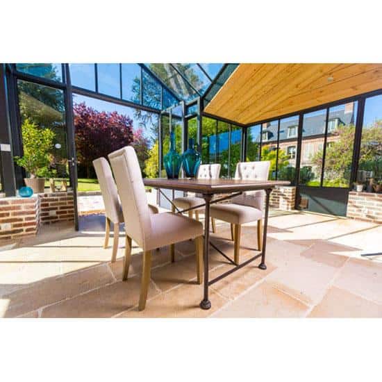 French Wrought Iron Dining Table, Medium - Atelier - Image 4