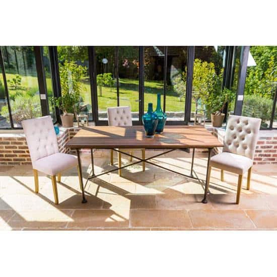 French Wrought Iron Dining Table, Medium - Atelier - Image 3