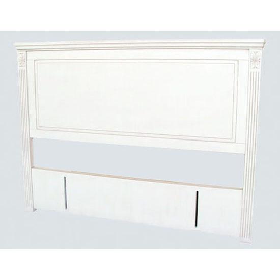 French Queen or King Headboard in Classic White - Headboards
