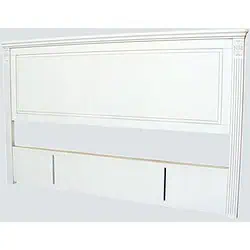 French Super King Headboard in Classic White - Headboards