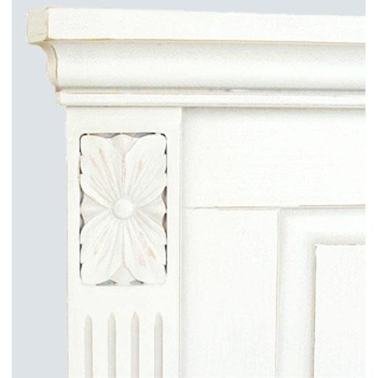 French Queen or King Headboard in Classic White - Headboards - Image 2