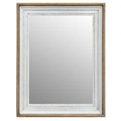 French Mirror in Pumice White, Medium - Saigon