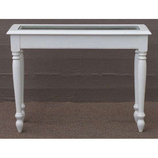 French Glass Top Console Table - Classic - Image 2