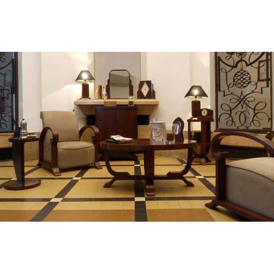 French Suede Armchair - Retro - Image 2